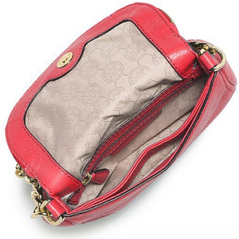 MICHAEL KORS BEDFORD CROSSBODY/SHOULDER LEATHER BAG. - Picture 5 of 16